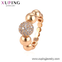 15071 xuping joyería mujer anillos de joyería de moda de oro de cobre ambiental